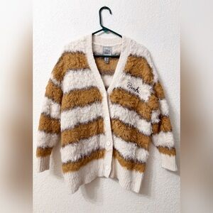 Disney Cream and Brown Striped Cardigan